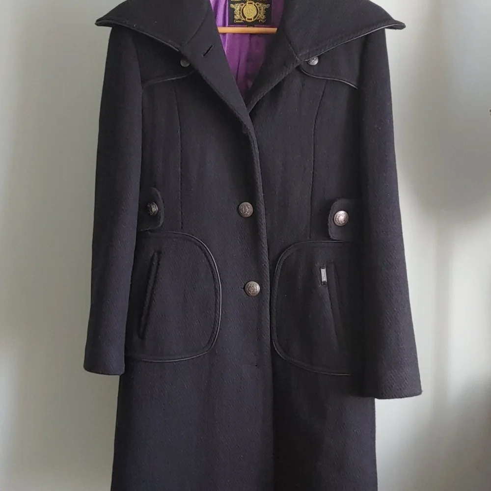 Projek Raw Wool Blend Pea Coat - Picture 1 of 8